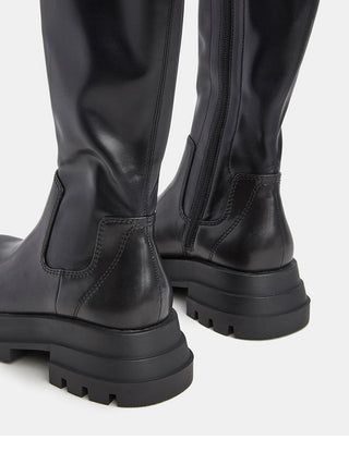 Korean knee-high leather boots