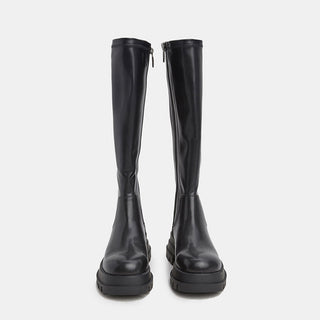 Korean knee-high leather boots