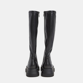 Korean knee-high leather boots