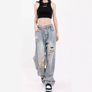 Washed Loose fit Gradient Jeans