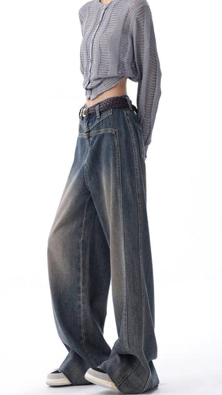 Retro wide Leg denim jeans