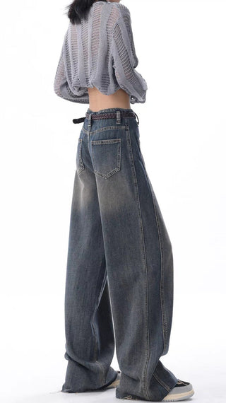 Retro wide Leg denim jeans