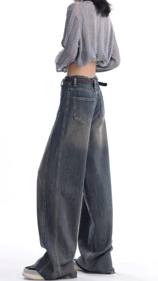 Retro wide Leg denim jeans