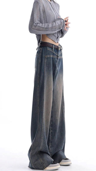 Retro wide Leg denim jeans