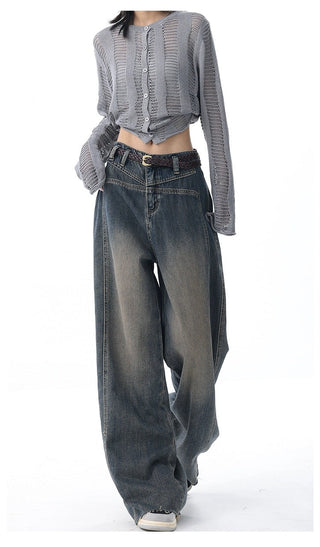 Retro wide Leg denim jeans