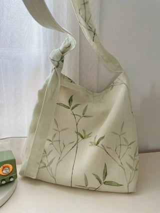 bamboo leaf retro messenger bag