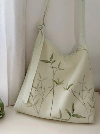 bamboo leaf retro messenger bag