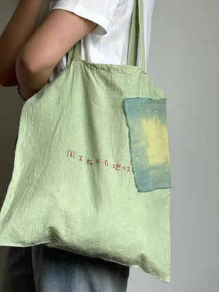 small pleated underarm canvas bag