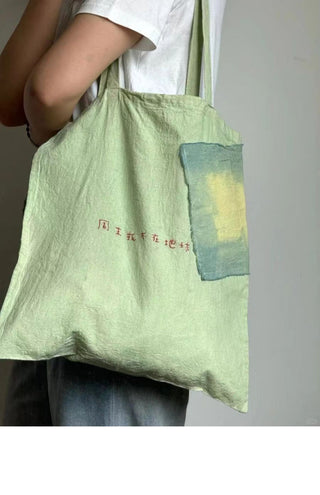 small pleated underarm canvas bag