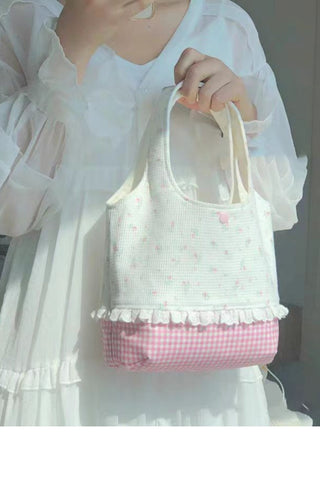 Korean lace sweet handbags