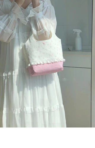 Korean lace sweet handbags