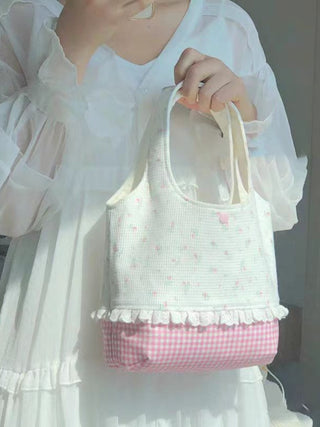 Korean lace sweet handbags