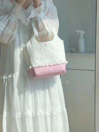 Korean lace sweet handbags