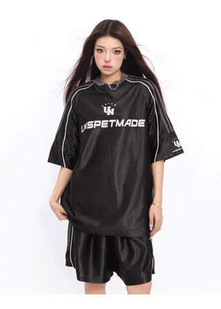 Hip-hop light V-neck sports jersey