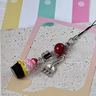 Cute Muffin phone charm