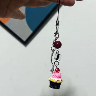 Cute Muffin phone charm