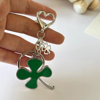 Big four-leaf clover keychain