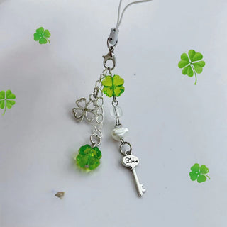 Four-Leaf Clover Phone Case Pendant