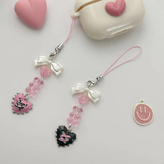 Beaded hearts Earphone Pendant