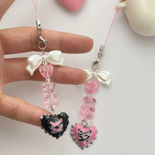 Beaded hearts Earphone Pendant