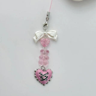 Beaded hearts Earphone Pendant