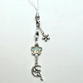 Angel elf girl heart metal alloy charm