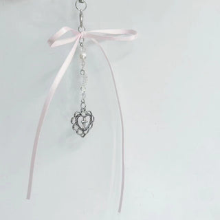 Sweet silk  bow love bead charm