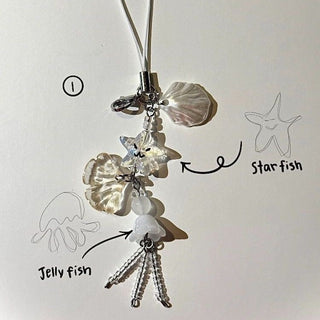 Ocean Jelly + Starfish charm