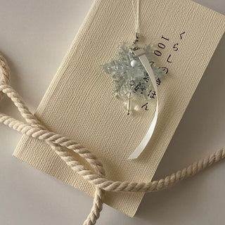 Acrillic snow Flake charm