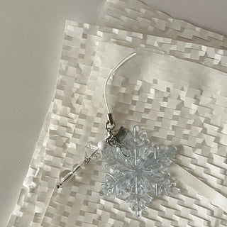 Acrillic snow Flake charm