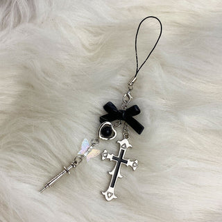 Cross & Bow charm