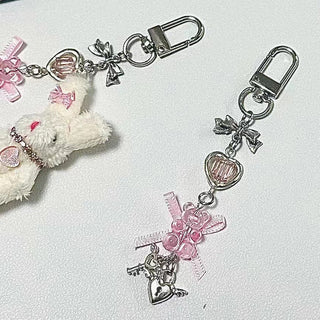 Pink bowknot charm