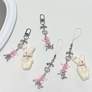 Pink bowknot charm