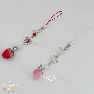 Peach and Strawberry charm