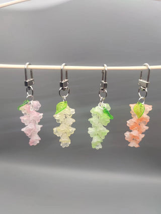 Multicolor flower charm