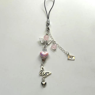 Pink Sweet Girl Heart charm