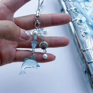 Summer Dolphin light blue charm