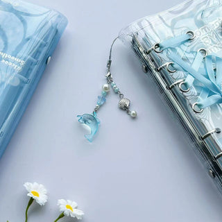 Summer Dolphin light blue charm