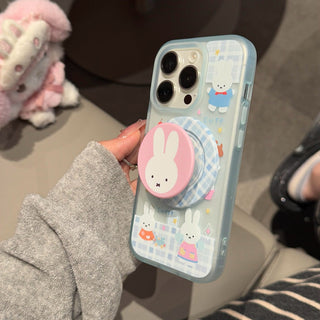 Plaid Miffy Rabbit iPhone Case