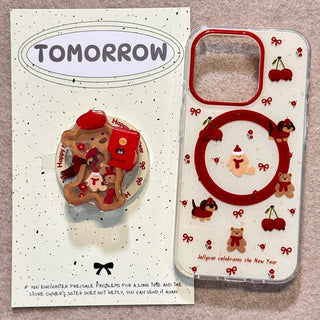 Cherry Bear Puppy iPhone Case