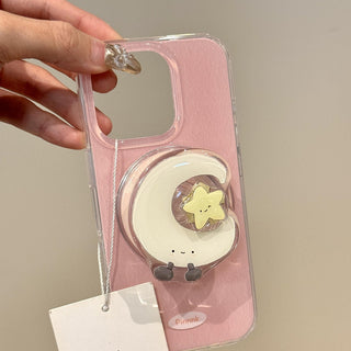 Pink Star Moon iPhone Case