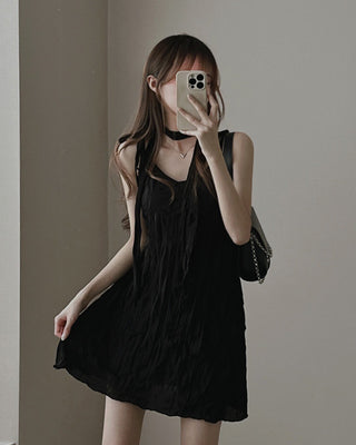 Ribbon lace Slim Dress