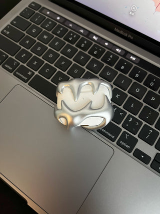 Matte silver Apple Airpods protective cover