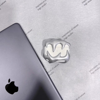 Matte silver Apple Airpods protective cover