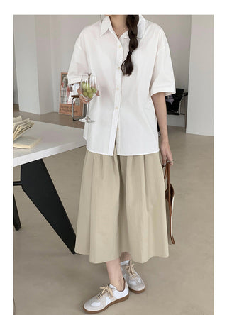 Korean loose short sleeve shirt