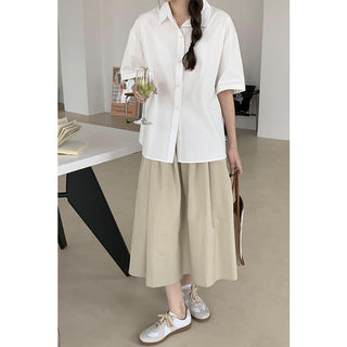 Korean loose short sleeve shirt