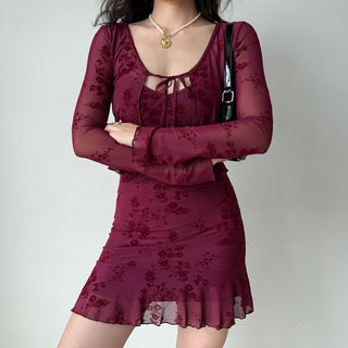 Embroidered Two-piece Set Dress