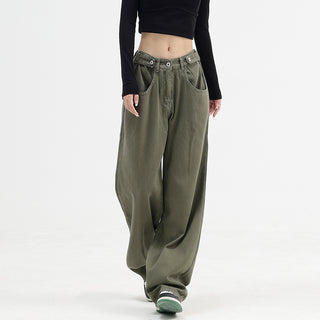 BLACK JEANS BAGGY FIT TROUSERS