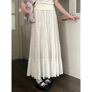 Pure Cotton A-line Maxi Skirt