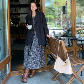 Floral long sleeved dress